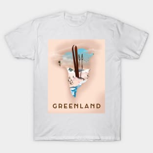 Greenland travel poster T-Shirt